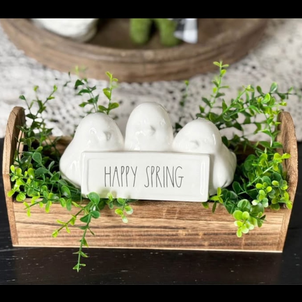Rae Dunn Happy Spring Display